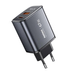 Carregador Rápido REMAX U2-AC 67W USB e Type-C GaN com Ecrã Digital, Ficha UE, Ficha UK