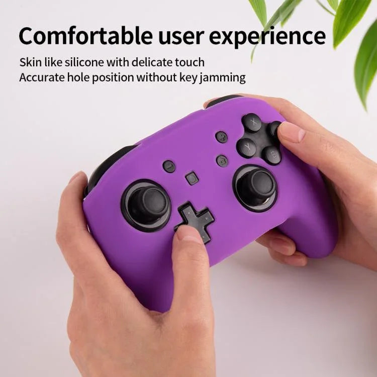 Capa Protetora de Silicone de Cor Sólida para Comando de Jogo, Para Nintendo Switch Pro