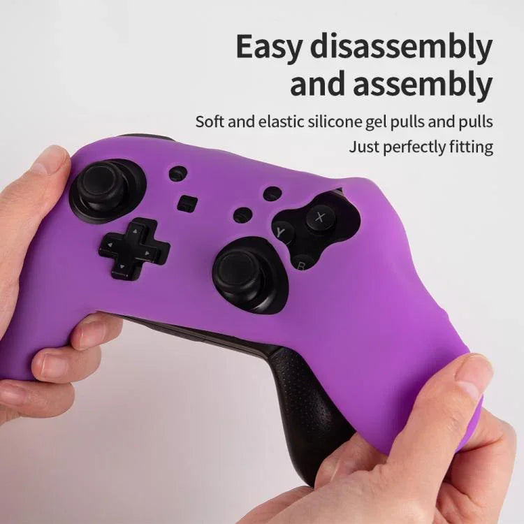 Capa Protetora de Silicone de Cor Sólida para Comando de Jogo, Para Nintendo Switch Pro