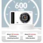 Câmara digital DC15 de 2,4 polegadas com zoom digital 18X, vídeo HD 4K, fotografia 64MP