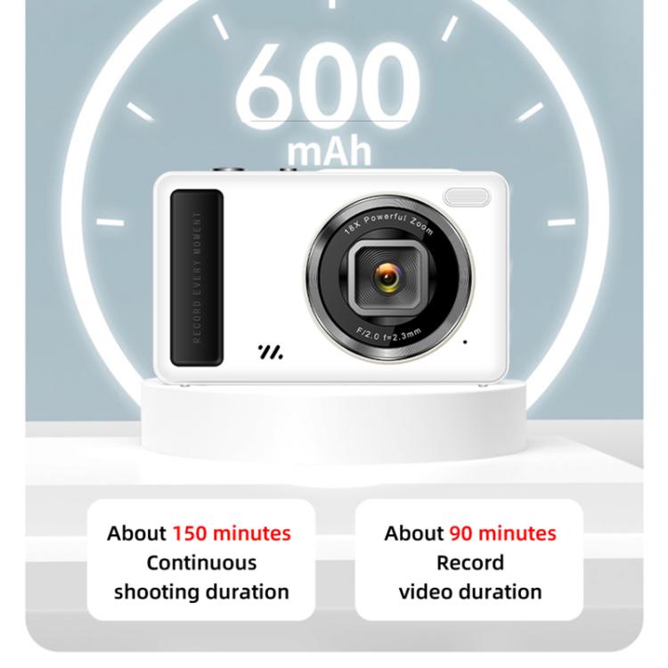 Câmara digital DC15 de 2,4 polegadas com zoom digital 18X, vídeo HD 4K, fotografia 64MP