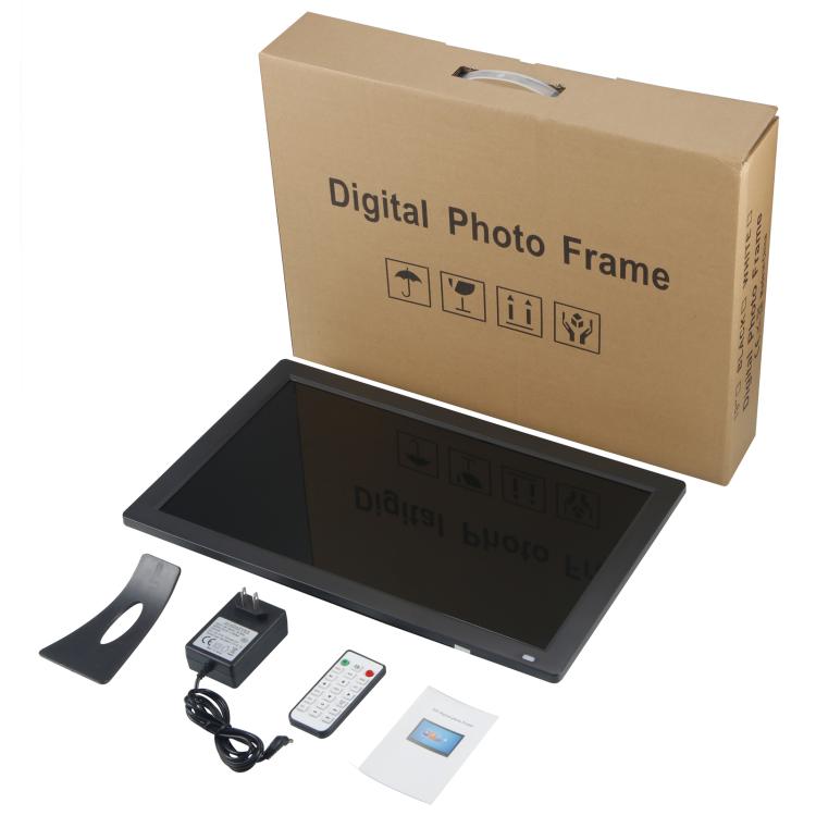 XCLT1850 Moldura Digital de Fotos com Ecrã LED de 18,5 polegadas, Ficha US, Ficha UE, Ficha UK, Ficha AU