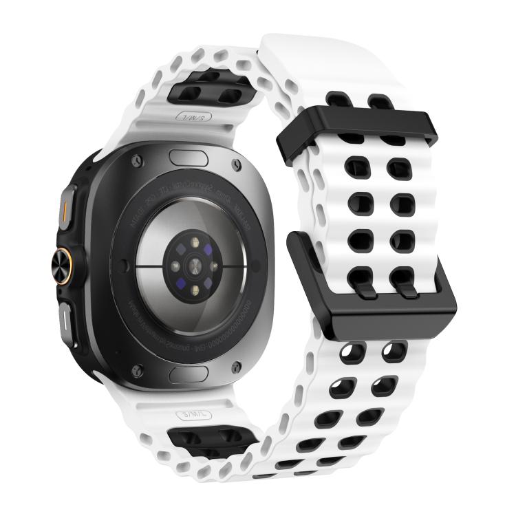 Correia de Silicone Bicolor Kalebol Ocean, Para Samsung Galaxy Watch Ultra 47mm / Ultra 2025