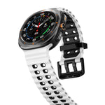 Correia de Silicone Bicolor Kalebol Ocean, Para Samsung Galaxy Watch Ultra 47mm / Ultra 2025