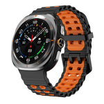 Correia de Silicone Bicolor Kalebol Ocean, Para Samsung Galaxy Watch Ultra 47mm / Ultra 2025
