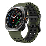 Correia de Silicone Bicolor Kalebol Ocean, Para Samsung Galaxy Watch Ultra 47mm / Ultra 2025