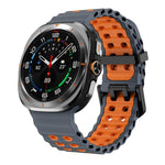 Correia de Silicone Bicolor Kalebol Ocean, Para Samsung Galaxy Watch Ultra 47mm / Ultra 2025