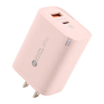 Carregador Rápido AR-PD12 65W QC3.0 USB e USB-C / Type-C PD, Ficha EUA, Ficha EUA