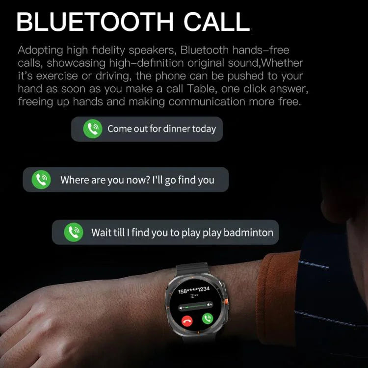 X7 Ecrã IPS de 1,51 polegadas Relógio Inteligente Bluetooth Suporta Monitorização de Saúde