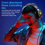 Auriculares SoulBytes S21 com Almofadas de Espuma de Memória Leves e Omnidirecionais com Microfone, Comprimento: Cerca de 2m