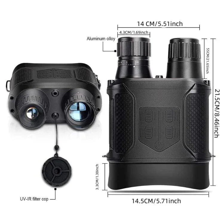 Dispositivo de Visão Noturna Digital Binocular NVG400PRO com Ecrã LCD de 3 polegadas