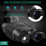 Dispositivo de Visão Noturna Digital Binocular NVG400PRO com Ecrã LCD de 3 polegadas