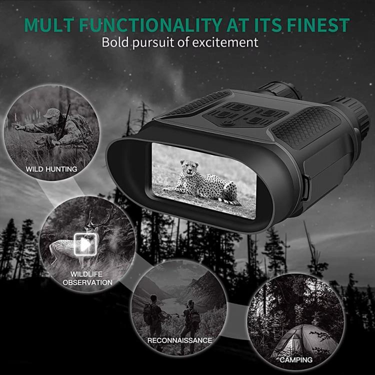 Dispositivo de Visão Noturna Digital Binocular NVG400PRO com Ecrã LCD de 3 polegadas