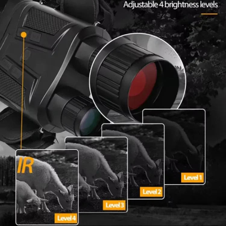 Dispositivo de Visão Noturna Digital Binocular NVG800LS com Ecrã LCD de 3 polegadas