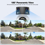 Câmara PTZ Dome Panorâmica Super Grande Angular Multi-lente HD 8MP SriHome SH055B, SH055B