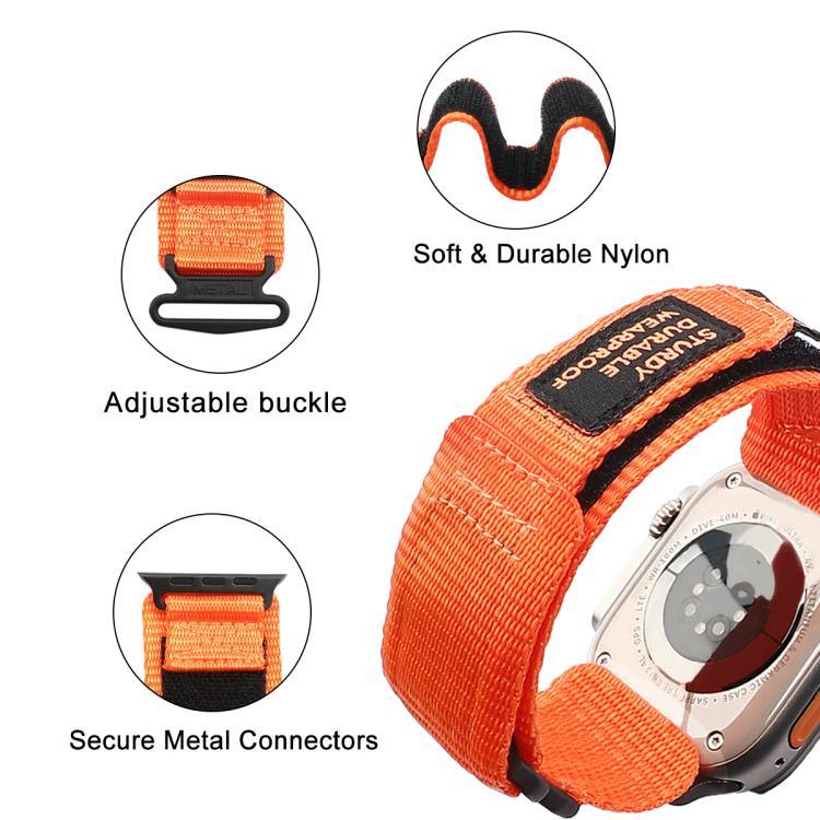 Bracelete de Nylon Simples de Duas Secções Kalebol, Para Apple Watch 46mm / 49mm / 45mm / 44mm, Para Apple Watch 42mm / 41mm / 40mm / 38mm