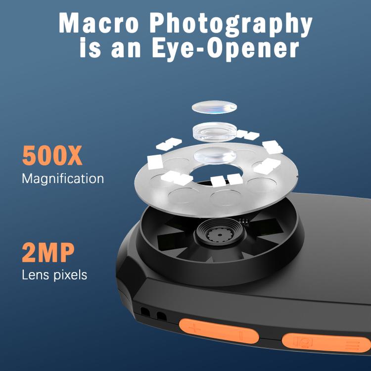 Microscópio digital portátil CPL-05-0011 com ecrã HD de 2 polegadas e ampliação de 500X, CPL-05-0011