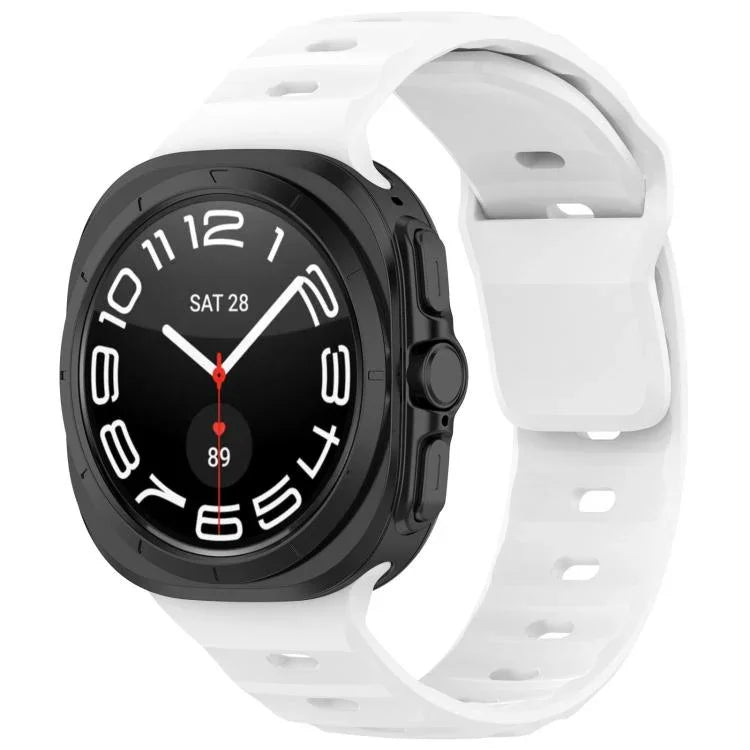 Correia de Relógio Kalebol com Fivela Quadrada em Silicone, Para Samsung Galaxy Watch Ultra 47mm / Ultra 2025