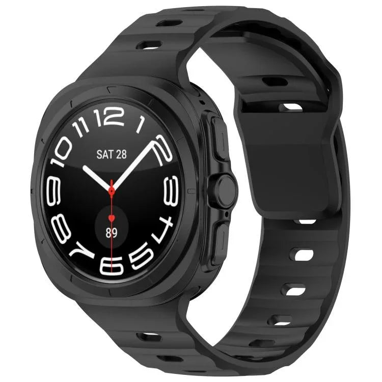 Correia de Relógio Kalebol com Fivela Quadrada em Silicone, Para Samsung Galaxy Watch Ultra 47mm / Ultra 2025