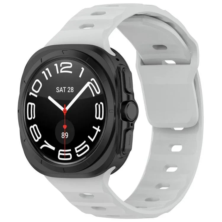 Correia de Relógio Kalebol com Fivela Quadrada em Silicone, Para Samsung Galaxy Watch Ultra 47mm / Ultra 2025