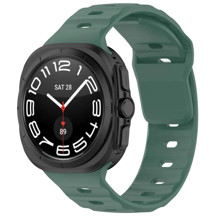 Correia de Relógio Kalebol com Fivela Quadrada em Silicone, Para Samsung Galaxy Watch Ultra 47mm / Ultra 2025