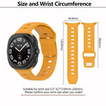 Correia de Relógio Kalebol com Fivela Quadrada em Silicone, Para Samsung Galaxy Watch Ultra 47mm / Ultra 2025