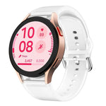 Kalebol Glacier transparent silicone watch band for Samsung Galaxy Watch, stylish and comfortable wristwear.