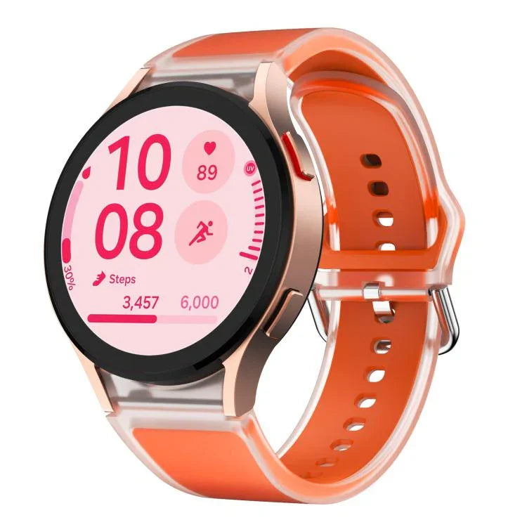 Correia de Relógio Transparente Kalebol Glacier em Silicone, Para Samsung Galaxy Watch 7 / 6 / 5 / 4