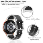 Correia de Relógio Transparente Kalebol Glacier em Silicone, Para Samsung Galaxy Watch 7 / 6 / 5 / 4
