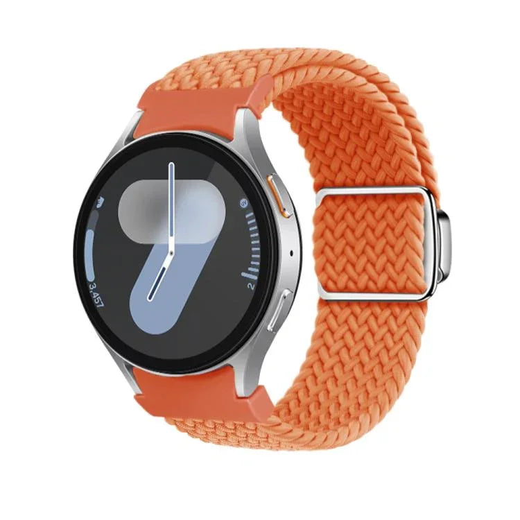 Pulseira de Relógio com Fivela Magnética de Botão e Laço Trançado Kalebol, Para Samsung Galaxy Watch 5 Pro / 6 / 7