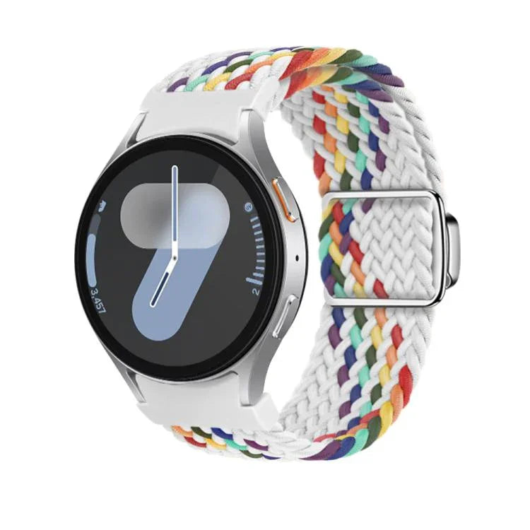 Kalebol Button Braided Loop Magnetic Buckle Watch Band, For Samsung Galaxy Watch 5 Pro / 6 / 7