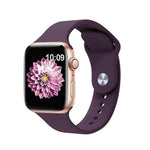 Bracelete de Silicone com Fivela Invertida Kalebol, Para Apple Watch 46mm / 49mm / 45mm / 44mm, Para Apple Watch 42mm / 41mm / 40mm / 38mm