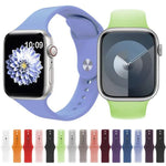 Bracelete de Silicone com Fivela Invertida Kalebol, Para Apple Watch 46mm / 49mm / 45mm / 44mm, Para Apple Watch 42mm / 41mm / 40mm / 38mm