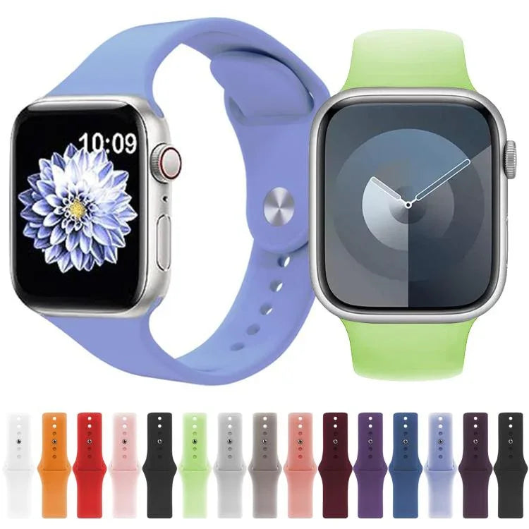 Bracelete de Silicone com Fivela Invertida Kalebol, Para Apple Watch 46mm / 49mm / 45mm / 44mm, Para Apple Watch 42mm / 41mm / 40mm / 38mm