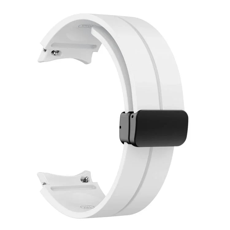 Kalebol Concave Folding Magnetic Buckle Silicone Strap, For Samsung Galaxy Watch7 / 6 / 5