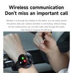 D11 Auricular Bluetooth 2 em 1 com Ecrã de 1,46 polegadas Relógio Inteligente, Suporta Chamadas Bluetooth / NFC / Frequência Cardíaca, D11 (Preto), D11 (Verde)
