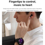 D11 Auricular Bluetooth 2 em 1 com Ecrã de 1,46 polegadas Relógio Inteligente, Suporta Chamadas Bluetooth / NFC / Frequência Cardíaca, D11 (Preto), D11 (Verde)