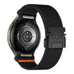 Pulseira de Relógio em Nylon Elástico com Fecho de Paracaídas e Conector de Botão, Para Samsung Galaxy Watch 7 / 6 / 5 / 4