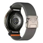Pulseira de Relógio em Nylon Elástico com Fecho de Paracaídas e Conector de Botão, Para Samsung Galaxy Watch 7 / 6 / 5 / 4