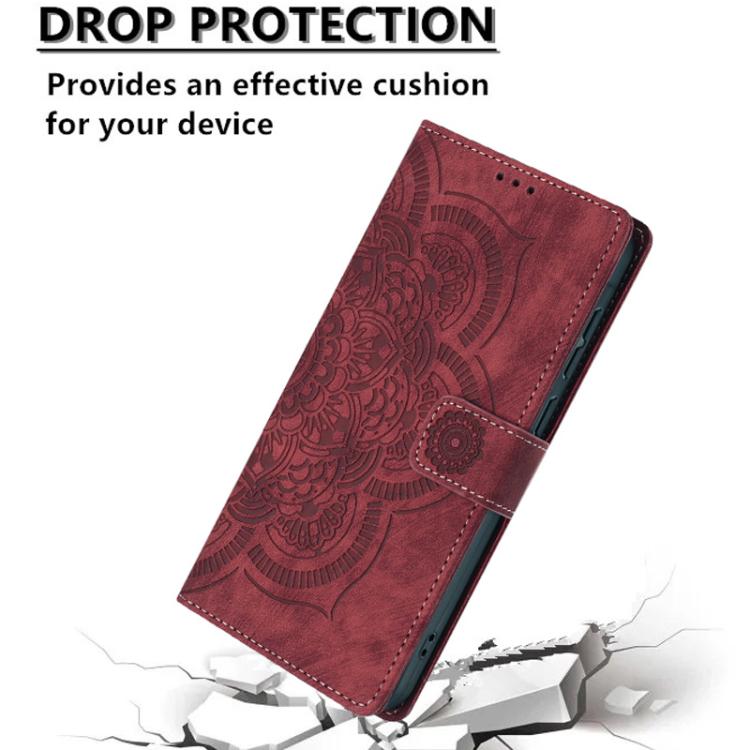 Capa de Telefone em Pele Fosca Retro com Mandala em Relevo, Para iPhone XR, Para iPhone XS Max, Para iPhone 7 Plus / 8 Plus
