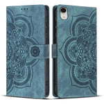 Capa de Telefone em Pele Fosca Retro com Mandala em Relevo, Para iPhone XR, Para iPhone XS Max, Para iPhone 7 Plus / 8 Plus