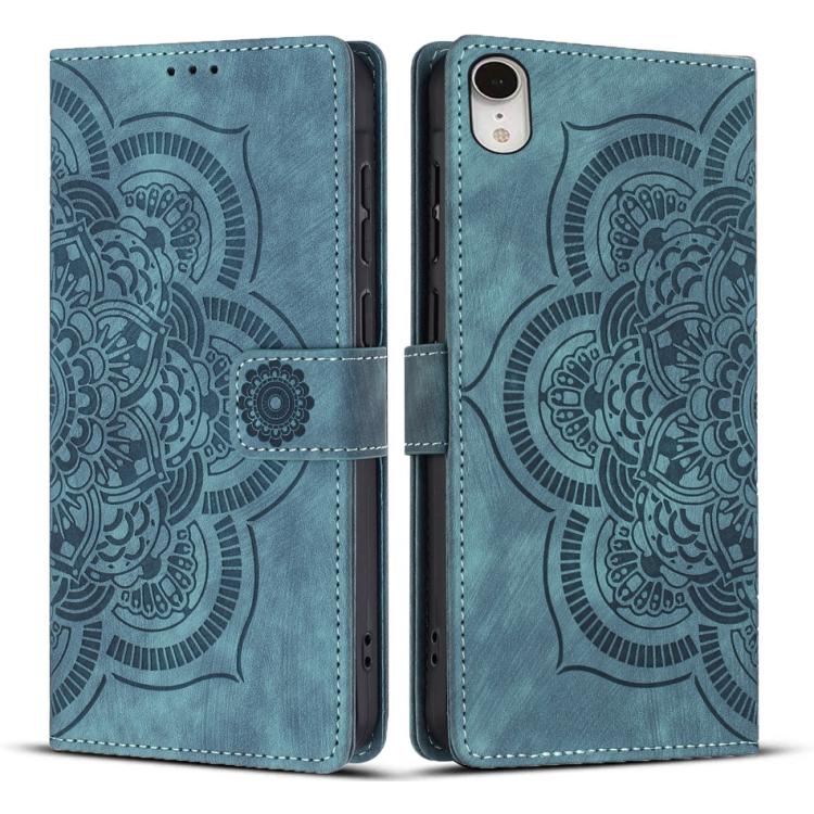 Capa de Telefone em Pele Fosca Retro com Mandala em Relevo, Para iPhone XR, Para iPhone XS Max, Para iPhone 7 Plus / 8 Plus