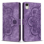 Capa de Telefone em Pele Fosca Retro com Mandala em Relevo, Para iPhone XR, Para iPhone XS Max, Para iPhone 7 Plus / 8 Plus