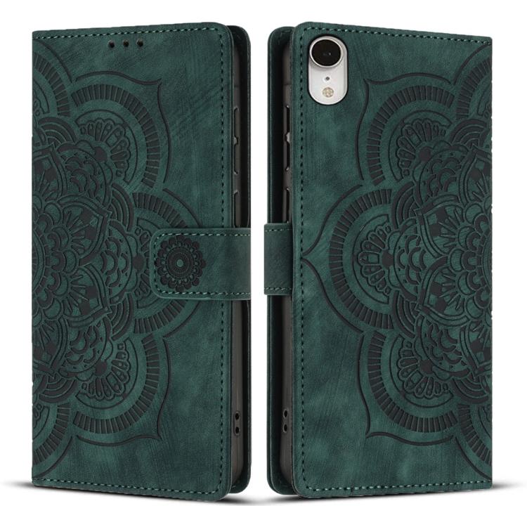 Capa de Telefone em Pele Fosca Retro com Mandala em Relevo, Para iPhone XR, Para iPhone XS Max, Para iPhone 7 Plus / 8 Plus