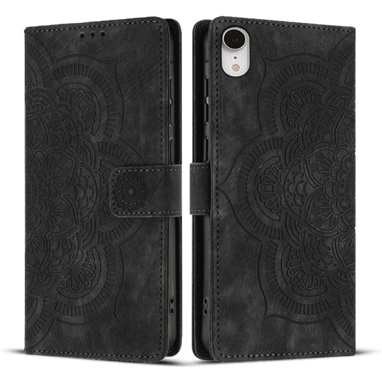 Capa de Telefone em Pele Fosca Retro com Mandala em Relevo, Para iPhone XR, Para iPhone XS Max, Para iPhone 7 Plus / 8 Plus
