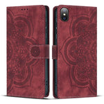 Capa de Telefone em Pele Fosca Retro com Mandala em Relevo, Para iPhone XR, Para iPhone XS Max, Para iPhone 7 Plus / 8 Plus