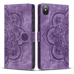 Capa de Telefone em Pele Fosca Retro com Mandala em Relevo, Para iPhone XR, Para iPhone XS Max, Para iPhone 7 Plus / 8 Plus