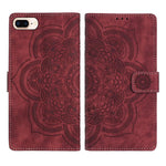 Capa de Telefone em Pele Fosca Retro com Mandala em Relevo, Para iPhone XR, Para iPhone XS Max, Para iPhone 7 Plus / 8 Plus
