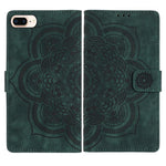 Capa de Telefone em Pele Fosca Retro com Mandala em Relevo, Para iPhone XR, Para iPhone XS Max, Para iPhone 7 Plus / 8 Plus