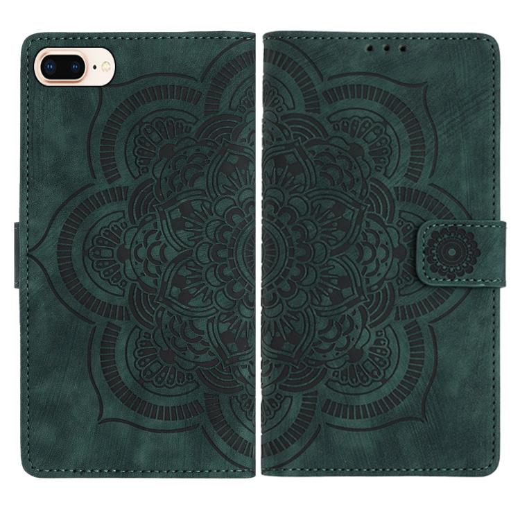 Capa de Telefone em Pele Fosca Retro com Mandala em Relevo, Para iPhone XR, Para iPhone XS Max, Para iPhone 7 Plus / 8 Plus